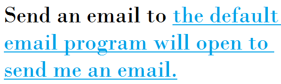 Email in HTML 1